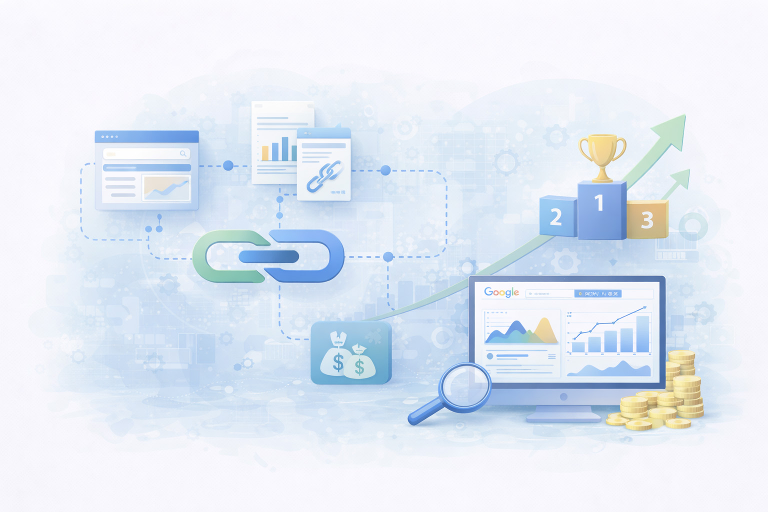 Linkbuilding strategie en succesgrafieken